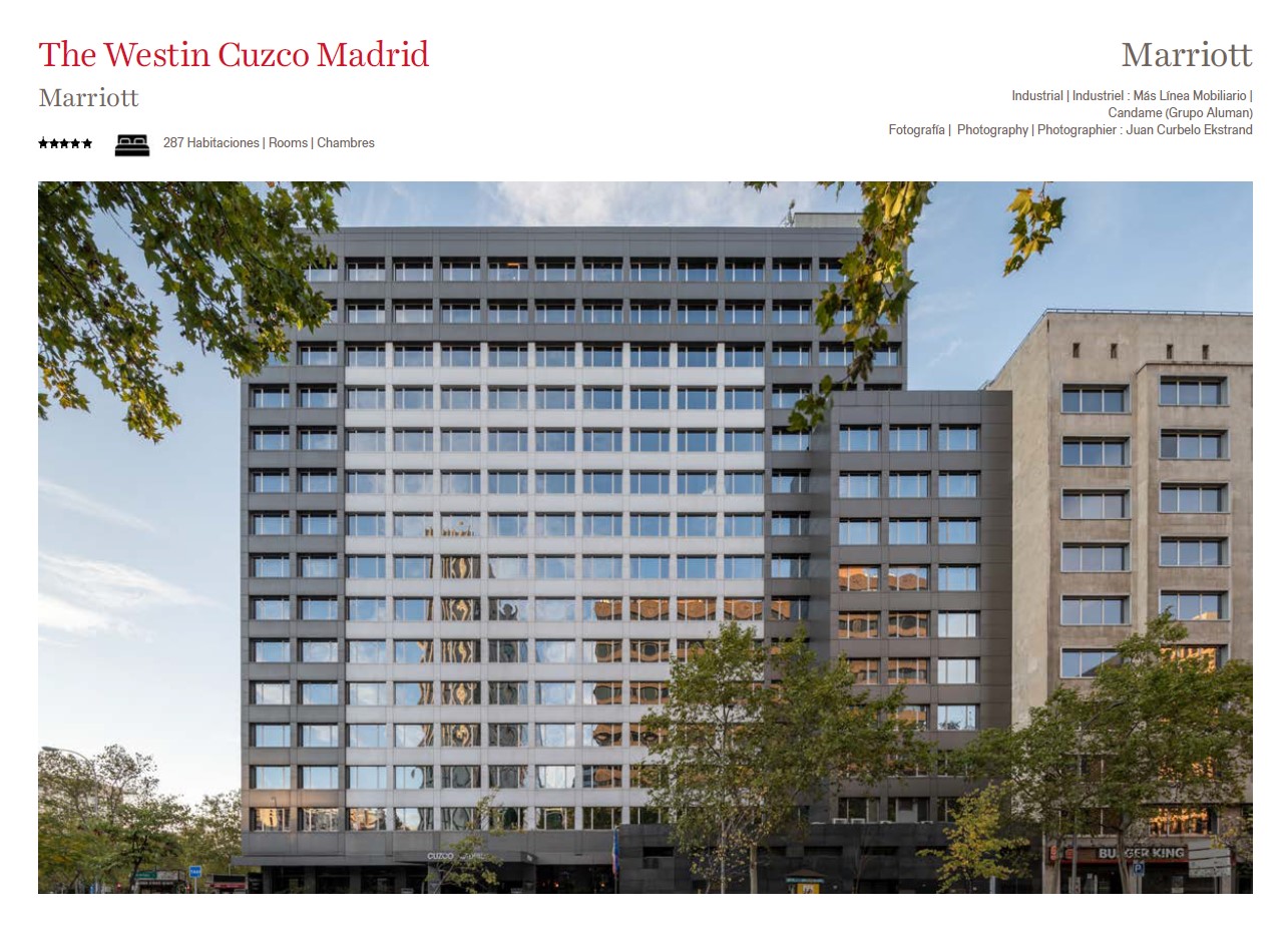 Imagen de The Westin Cuzco Madrid en el porfolio de Hospitality 2025 de Finsa